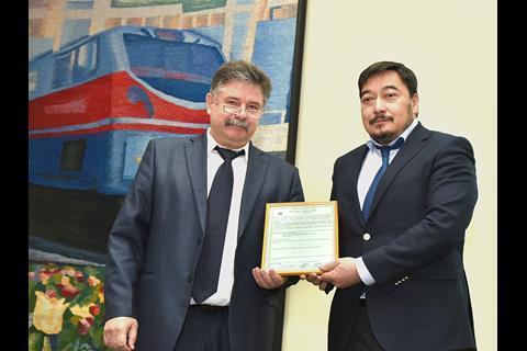 The certification document was  handed over to Tulpar-Talgo in Astana on November 29.